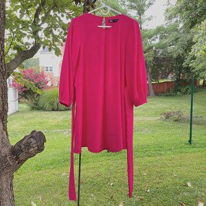 ZARA Pink Midi Dress